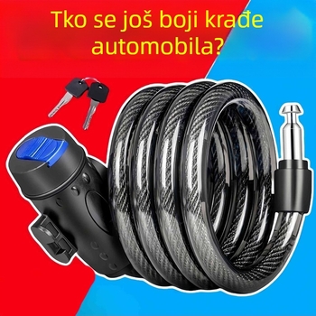 Univerzalna lančana sigurnosna brava za bicikl i motocikl, bez marke, minimalistički stil, neprilagodljivo