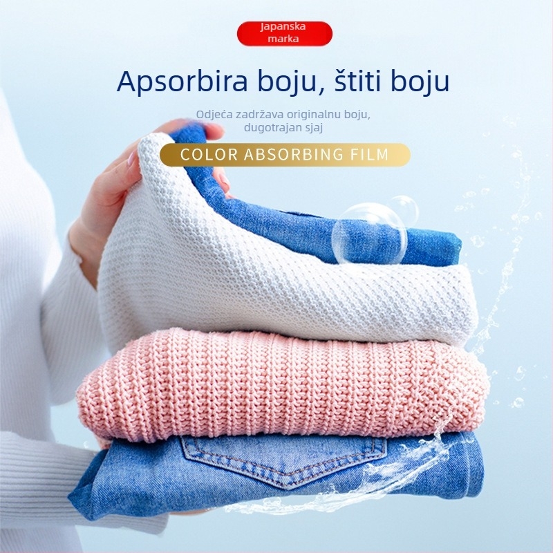 List za pranje s apsorpcijom boja, pet u jednom, za miješano rublje, sprječava prijenos boja, mirisan (WORLD LIFE/And craftsman)