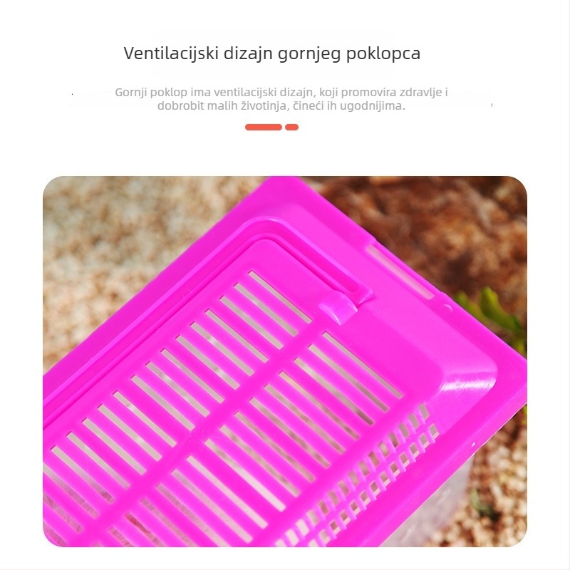 Prozirna kutija za prijevoz hrčaka — otporan plast, marka Ha whale bear, namijenjena kućnim ljubimcima