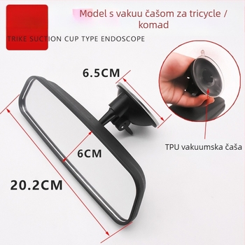 Mojielong 12V konveksni retrovizor sa svjetlom za zatvoreno četverokotažno putničko vozilo