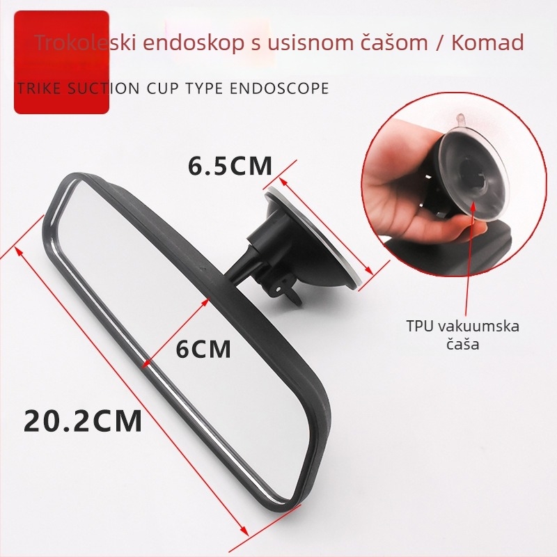 Mojielong 12V konveksni retrovizor sa svjetlom za zatvoreno četverokotažno putničko vozilo