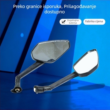 Hema Machinery univerzalni retrovizor za električna vozila, anti-refleksijsko staklo, veliko vidno polje, retrovizor za vožnju unatrag