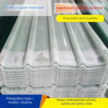 FRP skylight panel za krov – proziran plastični, vatrootporan, FRP konstrukcija