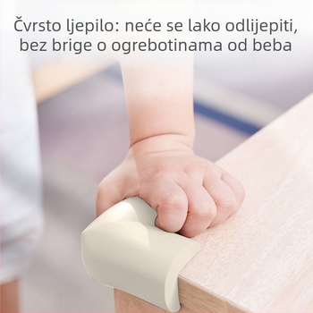 Dječji zaštitnik ugla stola - Pravokutni ugao, 200 kom, Bez marke, Bez uvoza