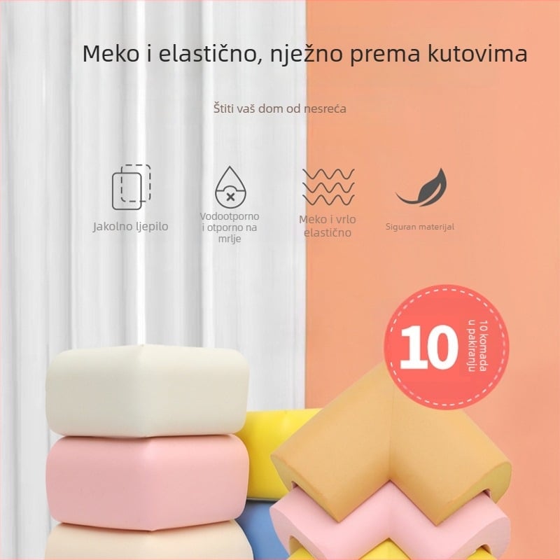 Dječji zaštitnik ugla stola - Pravokutni ugao, 200 kom, Bez marke, Bez uvoza