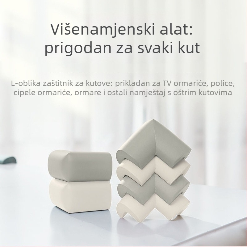 Dječji zaštitnik ugla stola - Pravokutni ugao, 200 kom, Bez marke, Bez uvoza