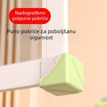 Aluminijski kutni zaštitnici za prozore - Pravokutni zaštitnici protiv sudara za prozore i vrata - Set zaštite kutova