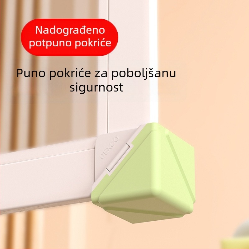 Aluminijski kutni zaštitnici za prozore - Pravokutni zaštitnici protiv sudara za prozore i vrata - Set zaštite kutova