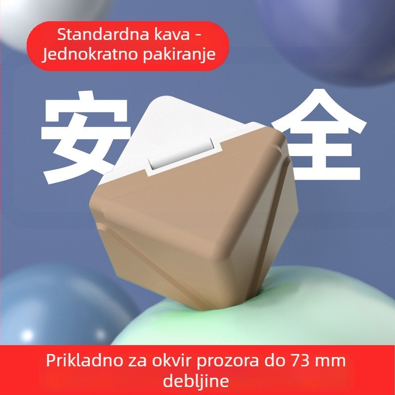 Aluminijski kutni zaštitnici za prozore - Pravokutni zaštitnici protiv sudara za prozore i vrata - Set zaštite kutova