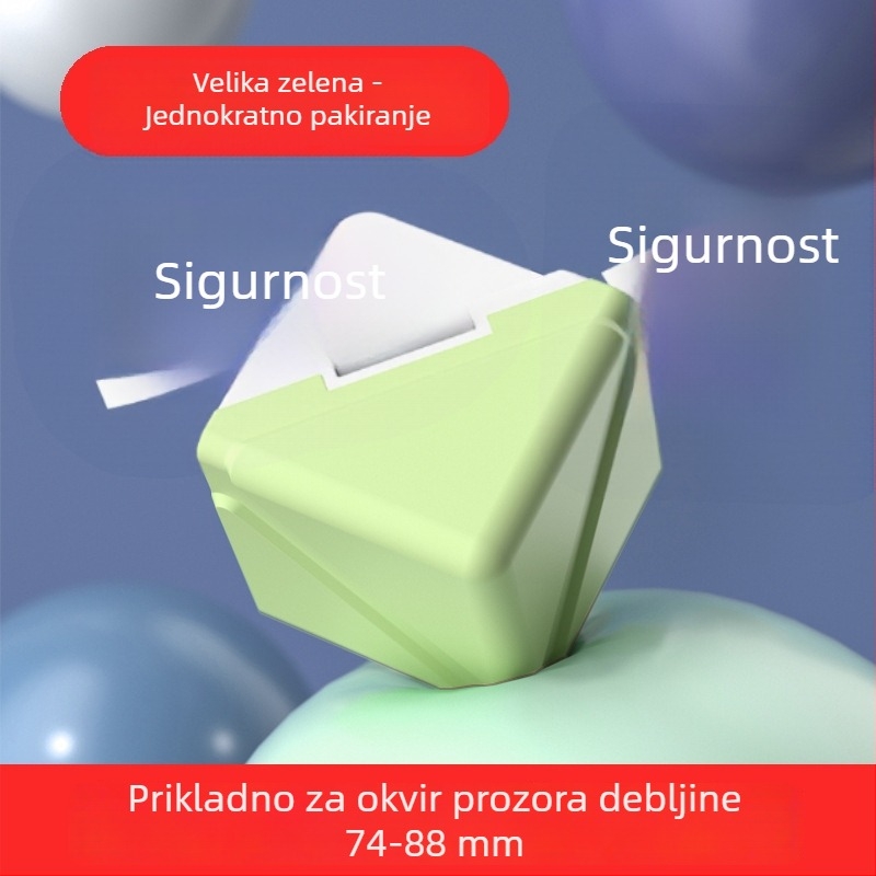 Aluminijski kutni zaštitnici za prozore - Pravokutni zaštitnici protiv sudara za prozore i vrata - Set zaštite kutova