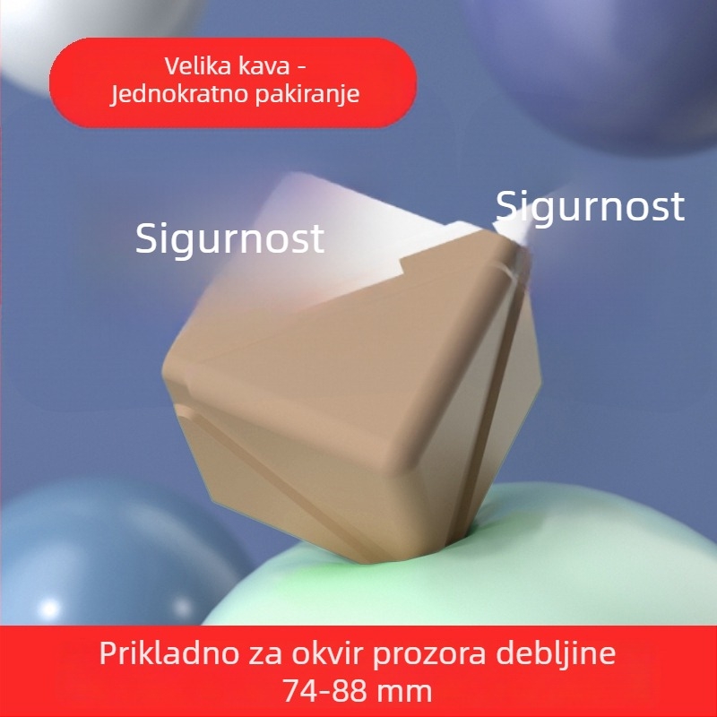 Aluminijski kutni zaštitnici za prozore - Pravokutni zaštitnici protiv sudara za prozore i vrata - Set zaštite kutova