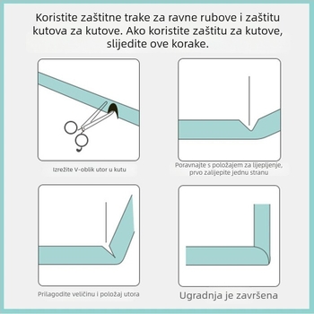 Meka zaštitna traka za kutove za djecu - podrijetlo Yiwu, branda Neck Strength, pakiranje 90 komada