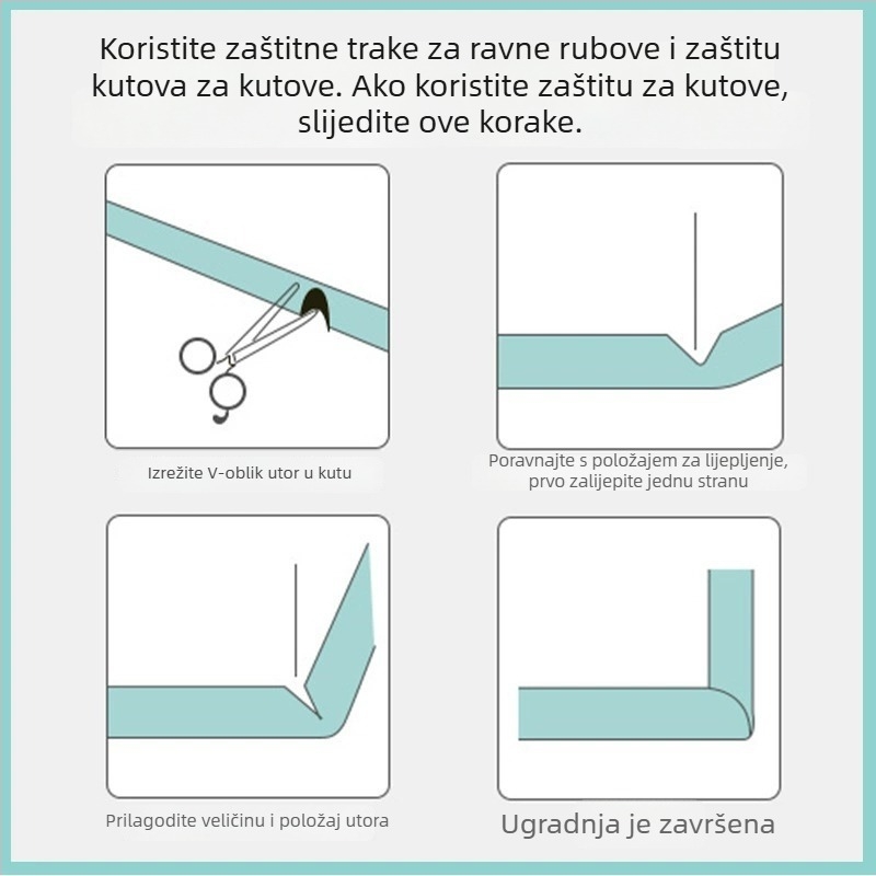 Meka zaštitna traka za kutove za djecu - podrijetlo Yiwu, branda Neck Strength, pakiranje 90 komada