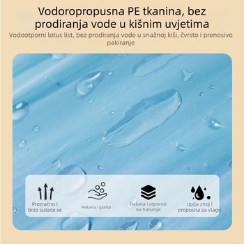 Jednokratno kišno pončo za planinarenje — PVC materijal, za odraslu osobu