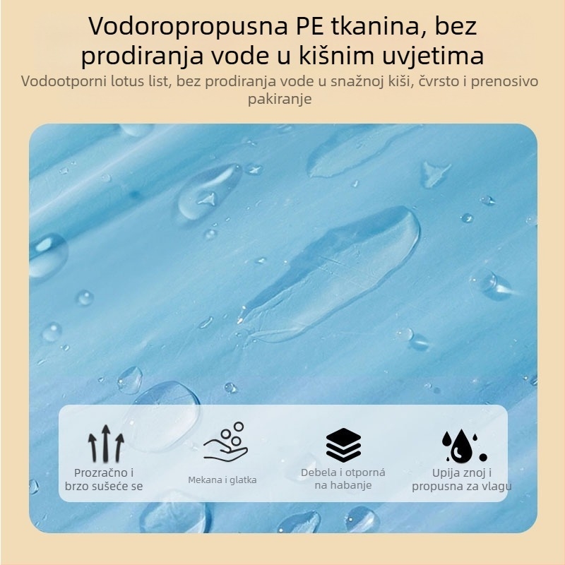 Jednokratno kišno pončo za planinarenje — PVC materijal, za odraslu osobu