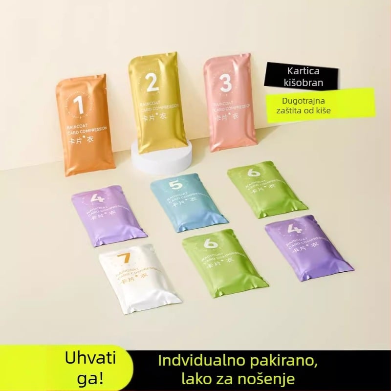 Planinsko pončo za kišu od PE - cijelo tijelo, dugačko, za odrasle, jednokratna upotreba