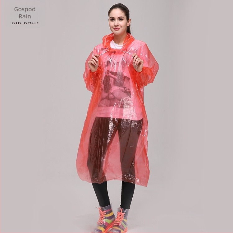Mr. Rain Prozirni kišni pončo za cijelo tijelo od PE-a, jednokratna upotreba, za odrasle