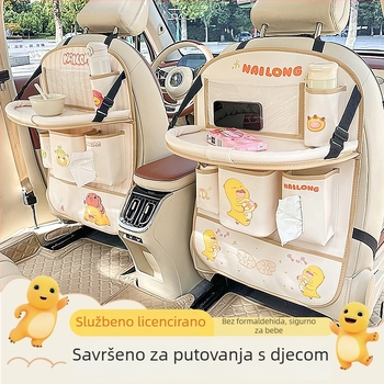 Sklopivi stol za stražnje sjedalo automobila, ugradnja klikom, univerzalna kompatibilnost, Blue Rain