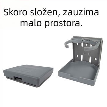 Držač čaše za auto - sklopivi, prijenosni, ABS; Model AC-2270; Šifra artikla AC-2270; Za stražnji naslon sjedala; Prilagođeno obrađivanje dostupno