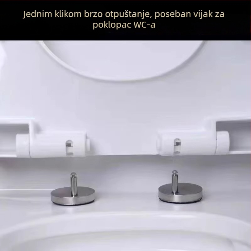 Vijak za fiksiranje sjedalice WC-a, ABS materijal, standardni oblik, moderni minimalistički stil