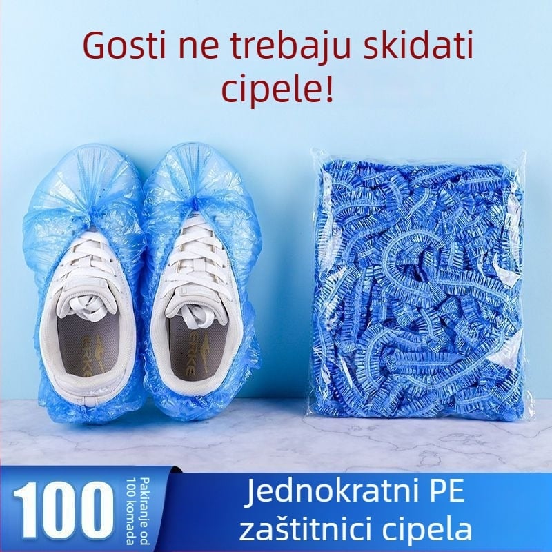 Jednokratne navlake za cipele, PE polietilen, debljina 0.6-0.7, nebiološki razgradivo, trajanje 4 godine