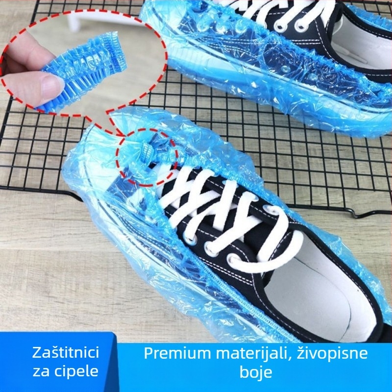 Jednokratne navlake za cipele, PE polietilen, debljina 0.6-0.7, nebiološki razgradivo, trajanje 4 godine