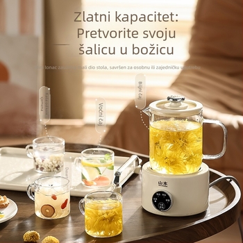 Staklena čajna posuda za zdravlje za kućnu i uredsku upotrebu, protusušivanje, 1 L, 360 W, 220 V