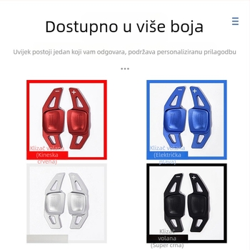 Aluminijske poluge za promjenu brzina na volanu s ljepilnom ugradnjom, kompatibilne s VW Golf 8 MK8, Tiguan L, Touareg, CC, Magotan