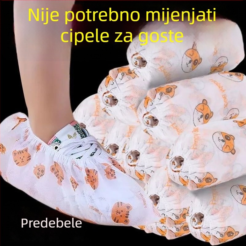 Cipele navlake jednokratne s karikaturnim uzorkom, od netkanog materijala, 50 kom, biološki razgradive, mogućnost prilagođavanja otiska