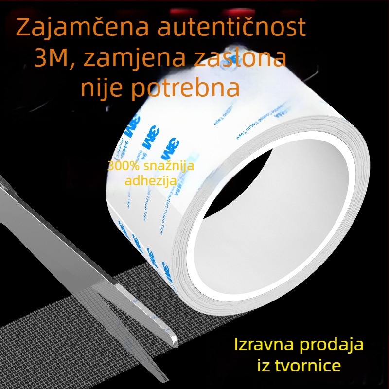 Traka za popravak mreže protiv komaraca – samoljepljiva zakrpa za rupe, rolna traka za DIY popravke mreže