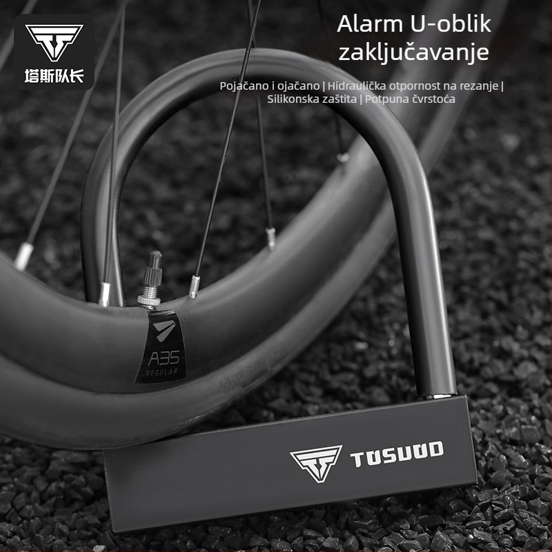 Katanac za bicikl s kombinacijskim kodom, legirana čelika, Unisex, TOSUOD
