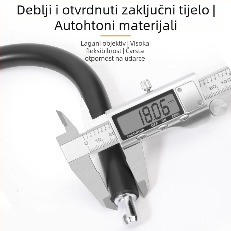 Katanac za bicikl s kombinacijskim kodom, legirana čelika, Unisex, TOSUOD