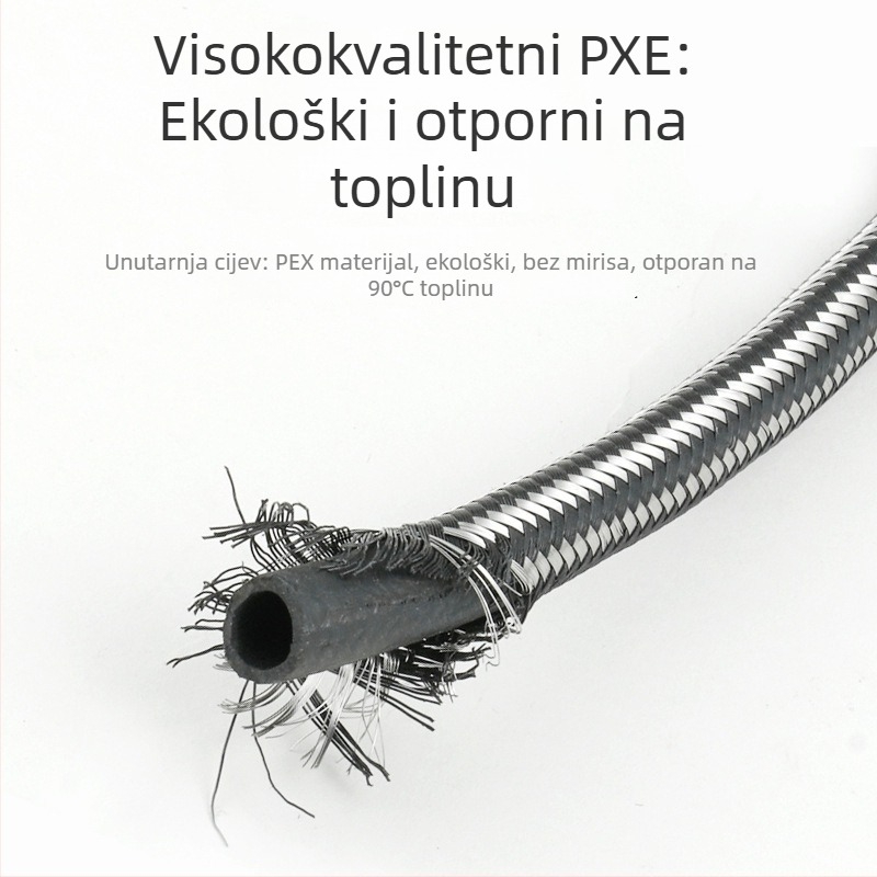 Nehrđajući čelični vodovodni spoj za slavinu – 304, 1.5 MPa, 0–95°C, navojni spoj