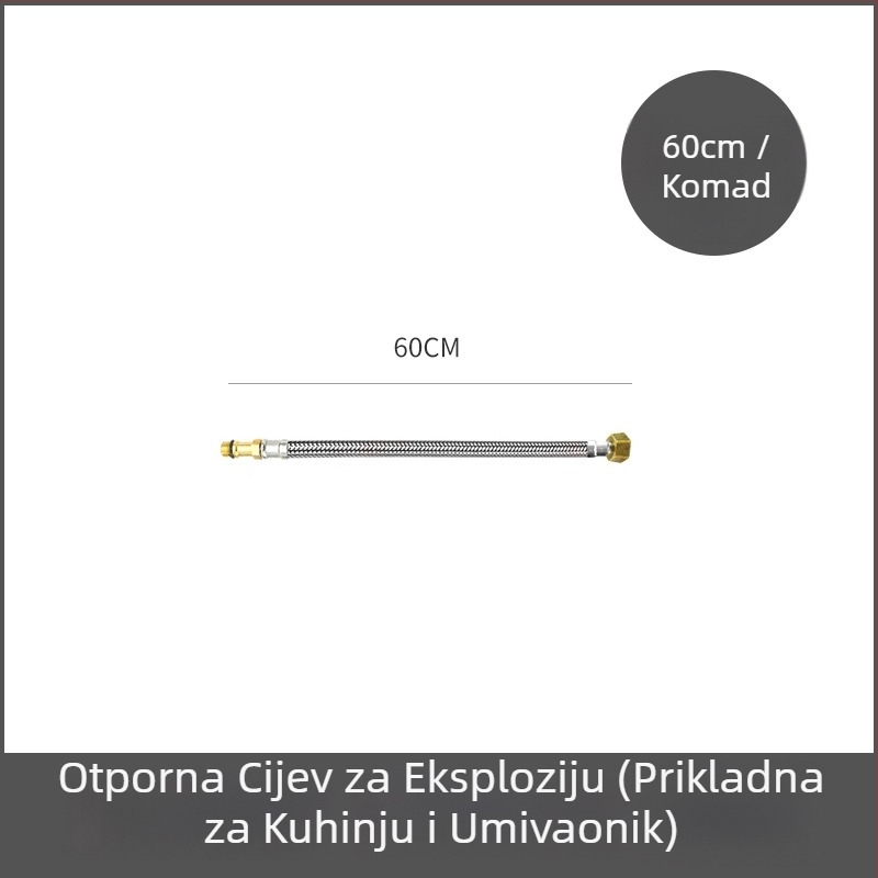 Nehrđajući čelični vodovodni spoj za slavinu – 304, 1.5 MPa, 0–95°C, navojni spoj