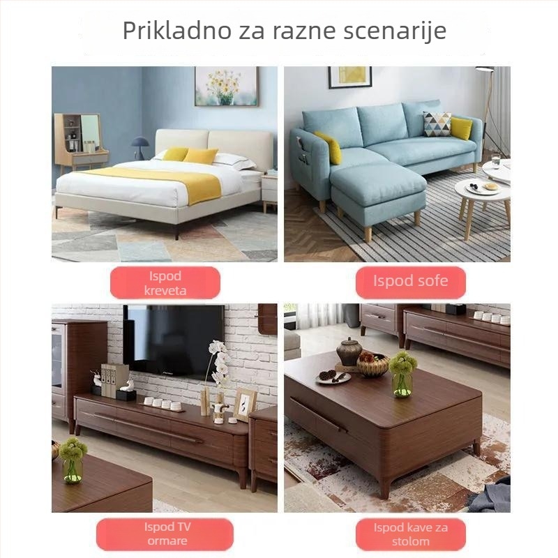 Plastična barijera ispod kreveta za mačke