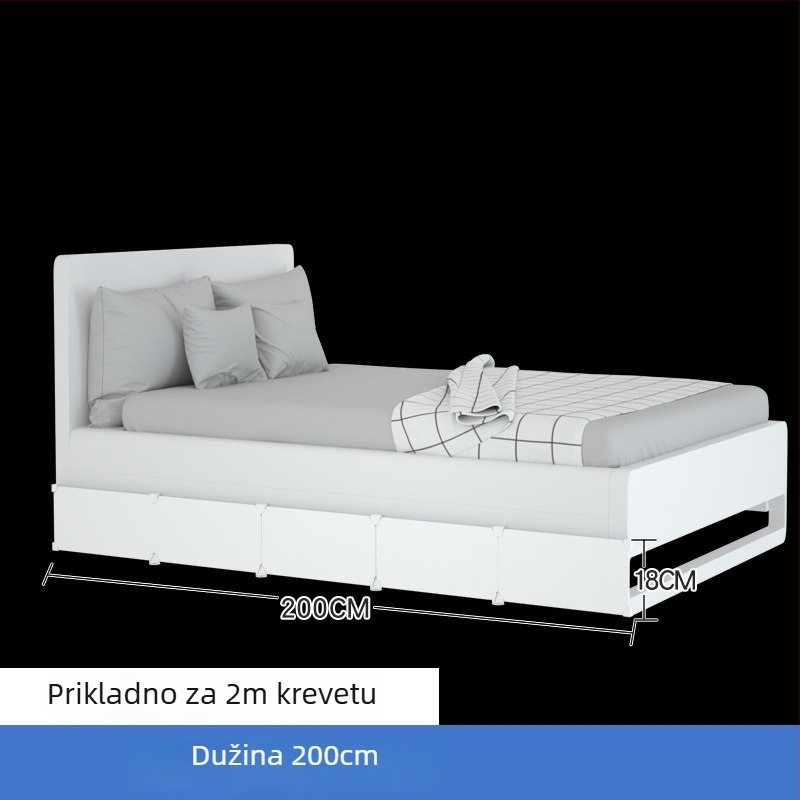 Plastična barijera ispod kreveta za mačke