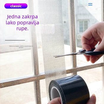 Samoljepljiva opravna pločica za mrežice protiv komaraca za prozore i vrata