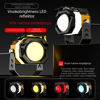 Motocikl LED projektor prednje svjetlo, 30W, 12-85V, aluminijska legura