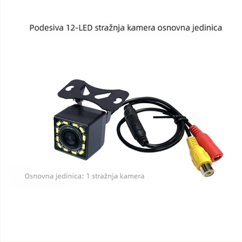 Univerzalna CCD kamera za stražnje ogledalo s dinamičnom putanjom i noćnim vidom, BYC-8023, 12V, 170° kut gledanja, rezolucija 928x500, video signal AHD/CVBS