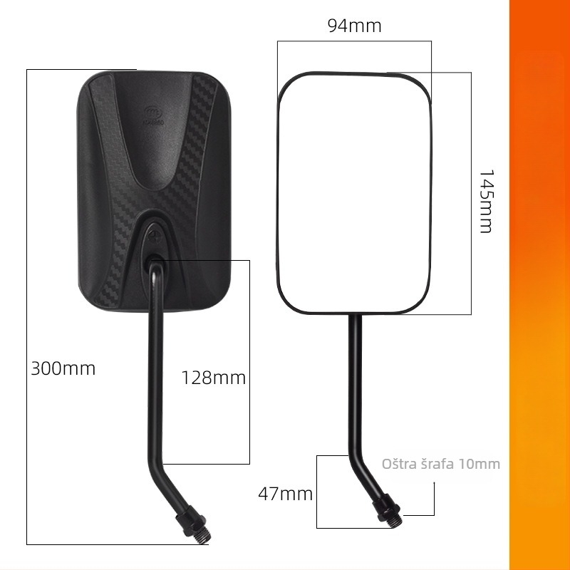 Retrovizor za motocikle i tricikle | PC materijal | Mojielong