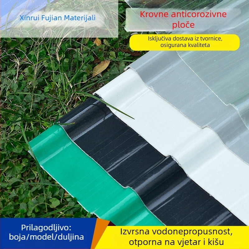 FRP krova pločica - vlaknasto staklena smola, poliesterska antikorozija, vatrootporna krovna ploča