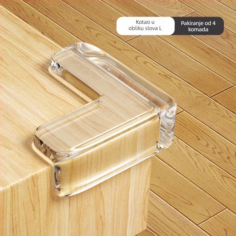 Zaštitnik kutova za dječji namještaj, pravokutnog oblika, model 526526, pakiranje 5000, podrijetlo: Kina
