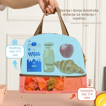 Izolirana torba za dojenje i ručak | Najlon | Kategorija: torba za hlađenje | Marka: Jie Yibang | Lansiranje: proljeće 2024