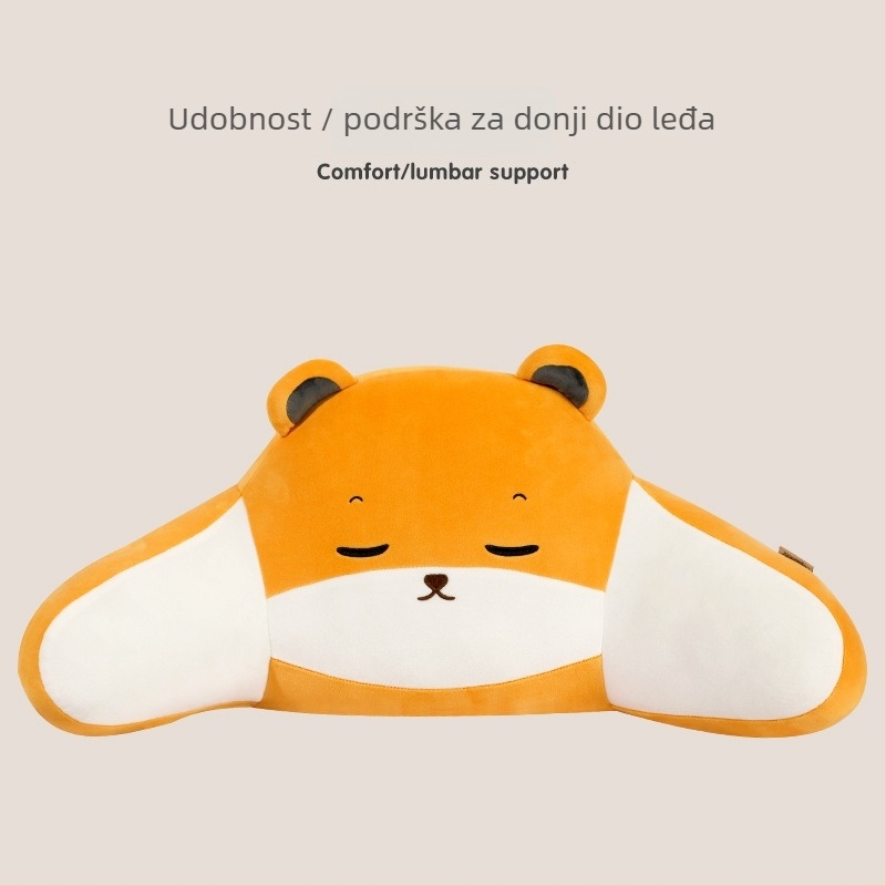 Karikatura jastućnica za naslon glav automobila — vanjski spandex, super mekan, PP pamuk punjenje, univerzalna prilagodba, cartoon stil, sve sezone