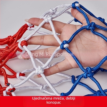 Košarka mreža za standardni okvir s ojačanim polipropilenskim užetom | Materijali: najlon, poliester, polipropilen | Kopče: 8/12/13 | Prilagodba dostupna