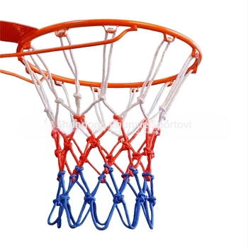 Košarka mreža za standardni okvir s ojačanim polipropilenskim užetom | Materijali: najlon, poliester, polipropilen | Kopče: 8/12/13 | Prilagodba dostupna