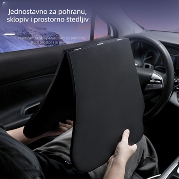 Amukeke Automobilski sklopivi mali stol za volan – univerzalna kompatibilnost, rotacija, višefunkcionalnost, sklopiv, plastika, ugradnja snap-in