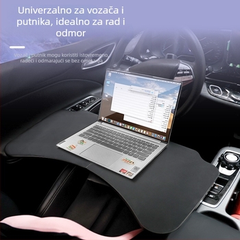 Amukeke Automobilski sklopivi mali stol za volan – univerzalna kompatibilnost, rotacija, višefunkcionalnost, sklopiv, plastika, ugradnja snap-in