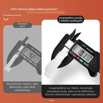 Silikonski kutni zaštitnik - protiv udara, okrugli kut, za ormariće, vrata, zidove i stolove