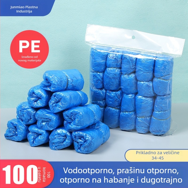 Jednokratne navlake za cipele, za unutarnju upotrebu, s anti-slip i otpornošću na habanje, od plastike PE/polietilen